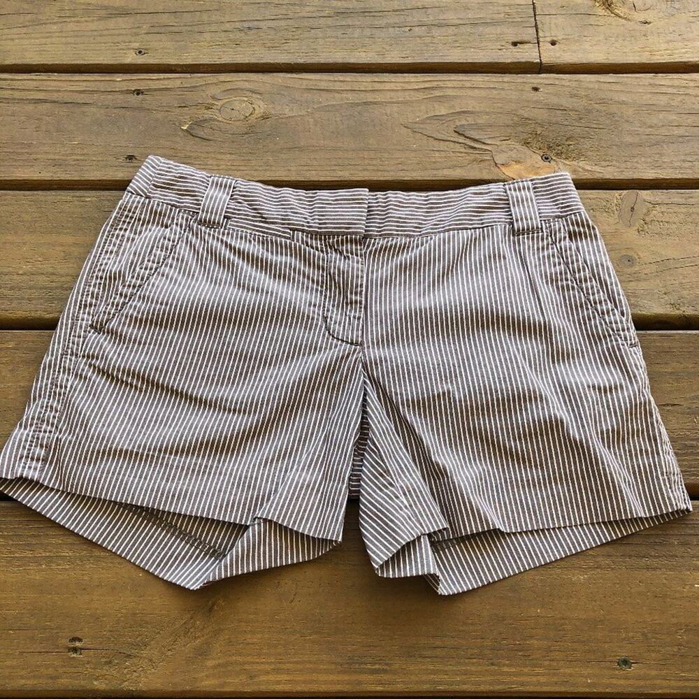 J.Crew City Fit Striped Shorts